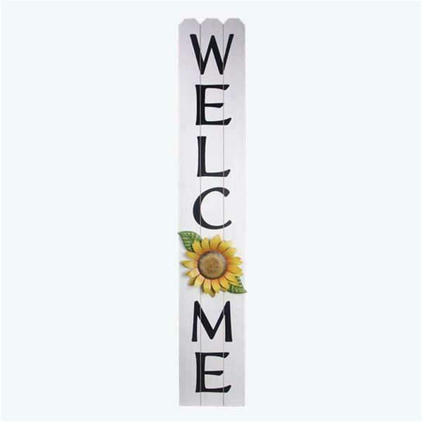Youngs Wood Sunflower Garden Welcome Porch Sign 71332